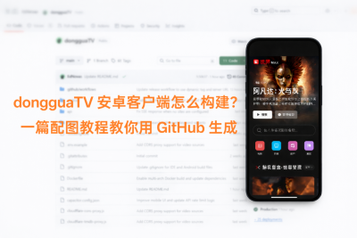 dongguaTV 安卓客户端怎么构建？一篇配图教程教你用 GitHub 生成 APK